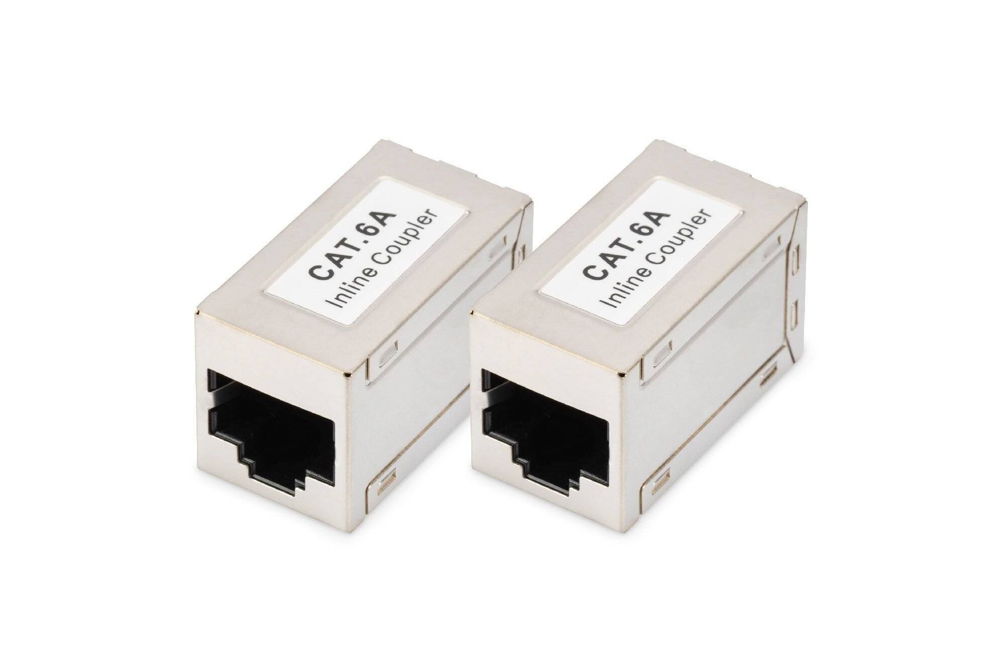 Giunto modulare DIGITUS CAT 6A, schermato - 2 pezzi.-0