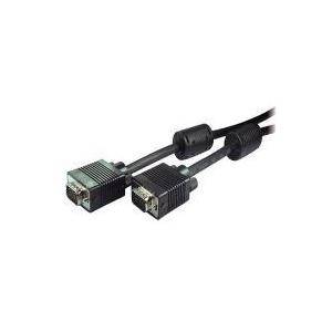 S-VGA-Monitorkabel 2x 15-Pol. HDD-Stecker geschirmt 75 Ohm schwarz 5,0m-0