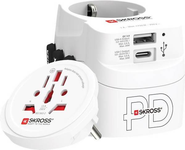 Adattatore Skross World PRO Light USB AC30PD
