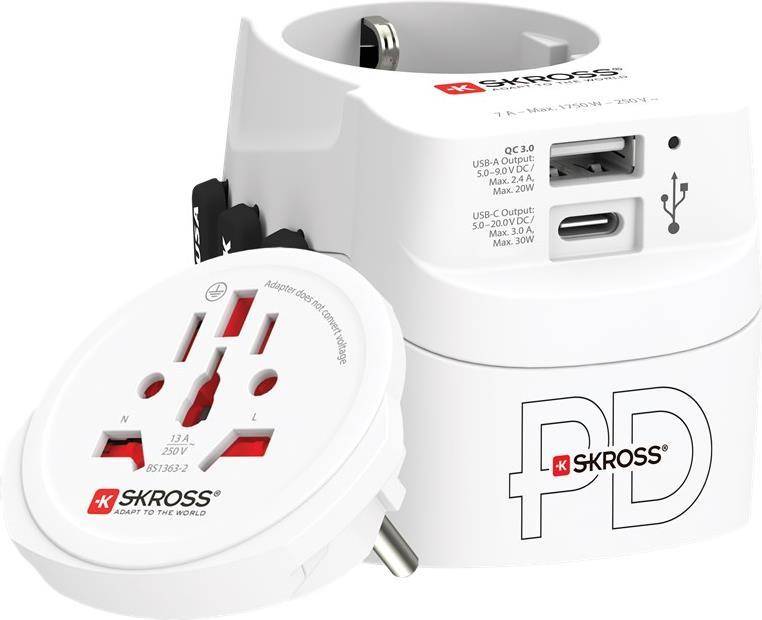 Adattatore Skross World PRO Light USB AC30PD-0