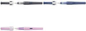 Pelikan Füllhalter Pelikano structure P480M, blau Schaft mit Rillenstruktur, ergonomische Soft-Griffzone, - 1 Stück (824-0