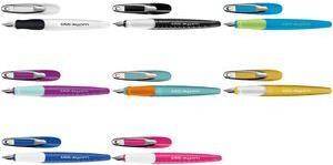 Herlitz Schulfüllhalter my.pen L-Feder blau/weiß - Blau - Weiß - Kartuschenfüllsystem - Blau - Gummi - Edelstahl - Links-0
