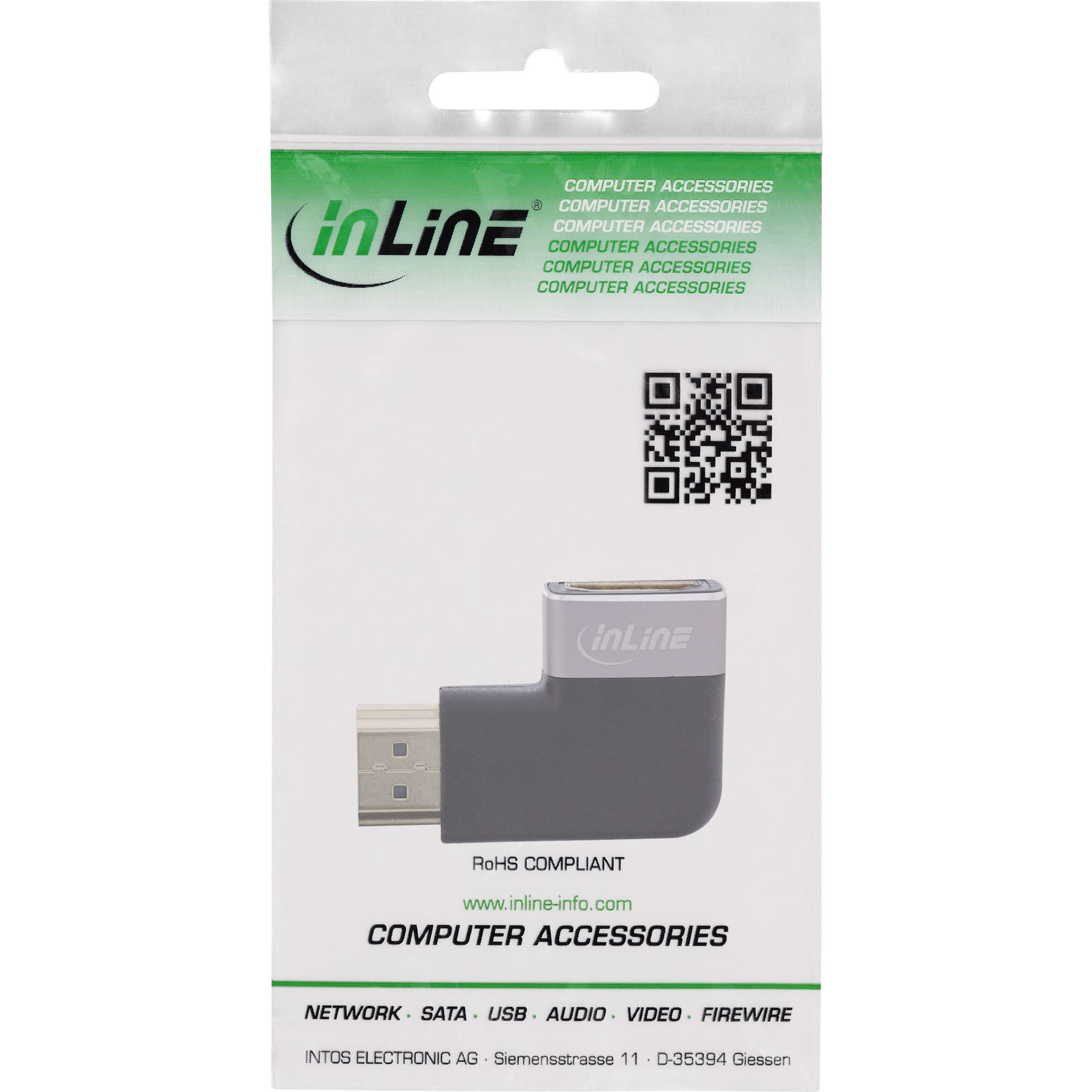 InLine 17991E adattatore per inversione del genere dei cavi HDMI A Nero Grigio-2