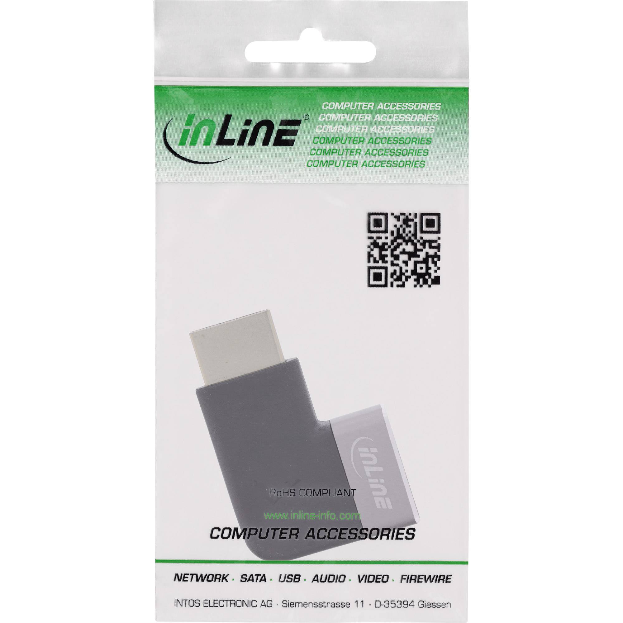 InLine 17991D adattatore per inversione del genere dei cavi HDMI A Nero Grigio-2