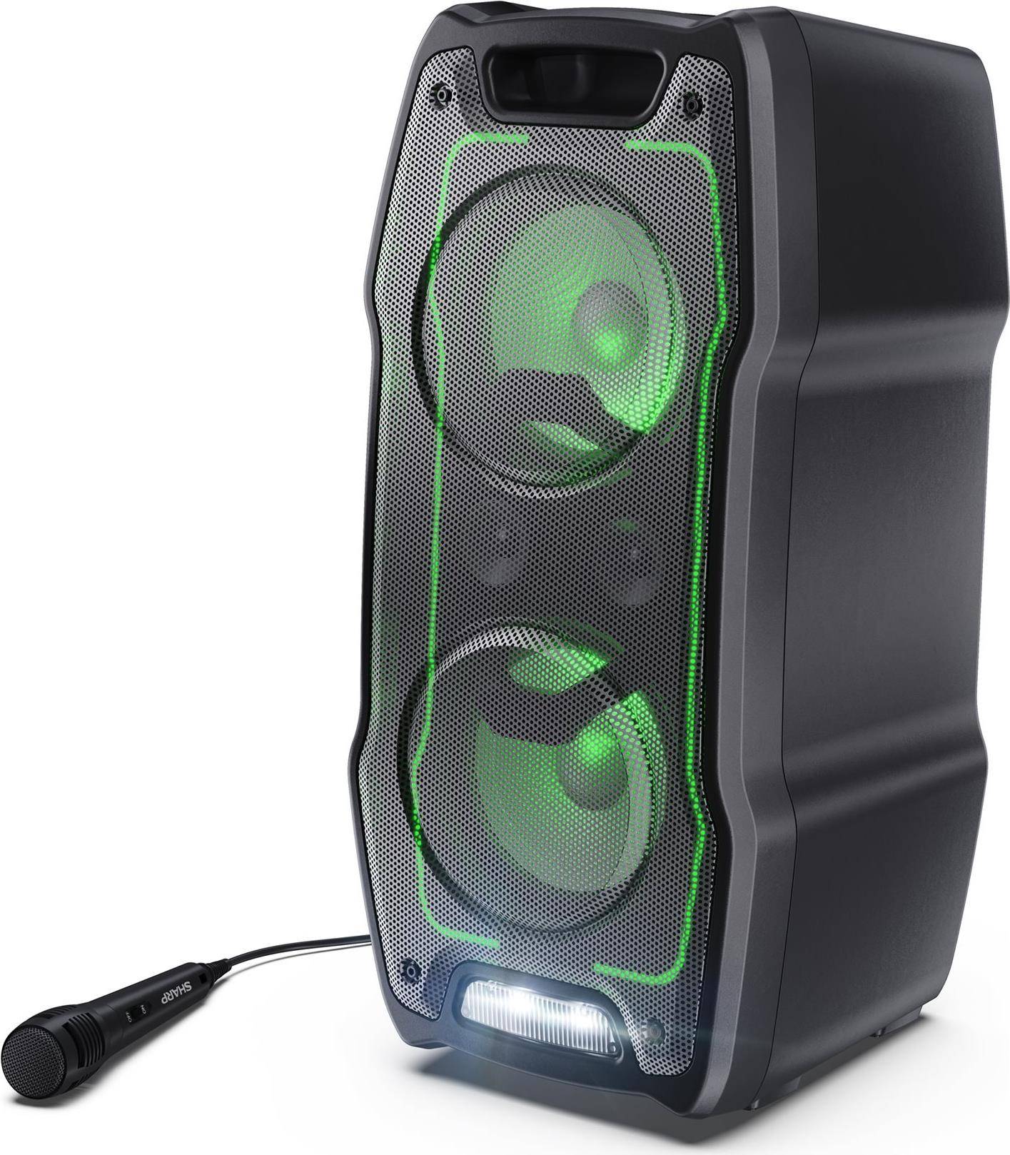 SHARP PS-931 Party-Lautsprecher 180W Lichtshow schwarz-0