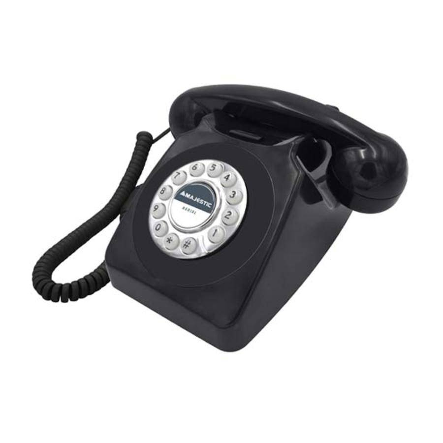 MAJESTIC TELEFONO FISSO VINTAGE MAX 253 BLACK-0