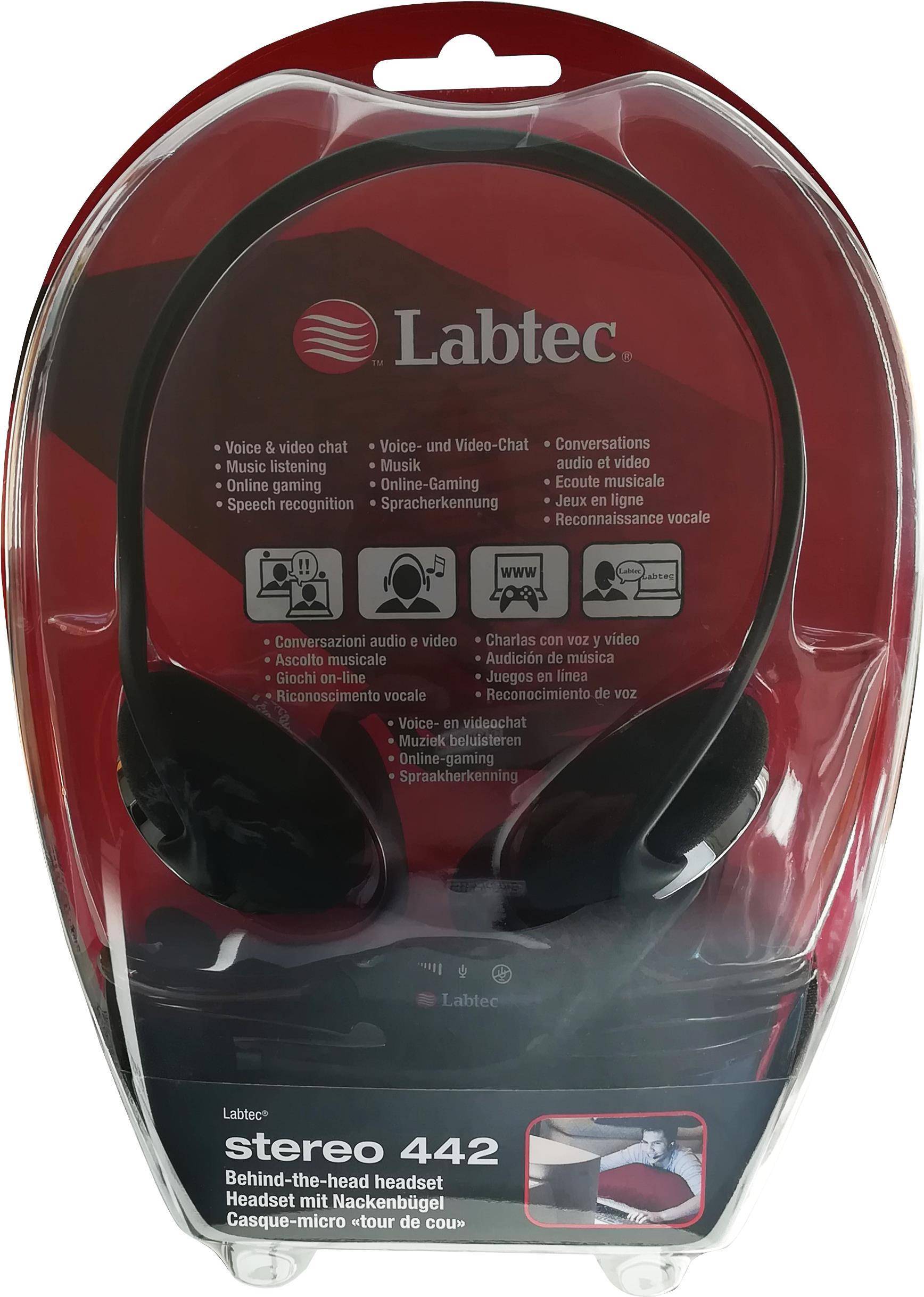 Labtec Stereo 442 - Headset - hinter dem Nacken angebracht - kabelgebunden-0