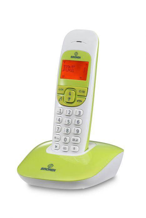 BRONDI TELEFONO CORDLESS NICE BIANCO/VERDE-0