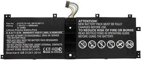 CoreParts Laptop Battery 37WH Li-Pol 7.68V 4.85Ah 5B10L68713 for - Batterie - 4.850 mAh (5B10L68713-CP)