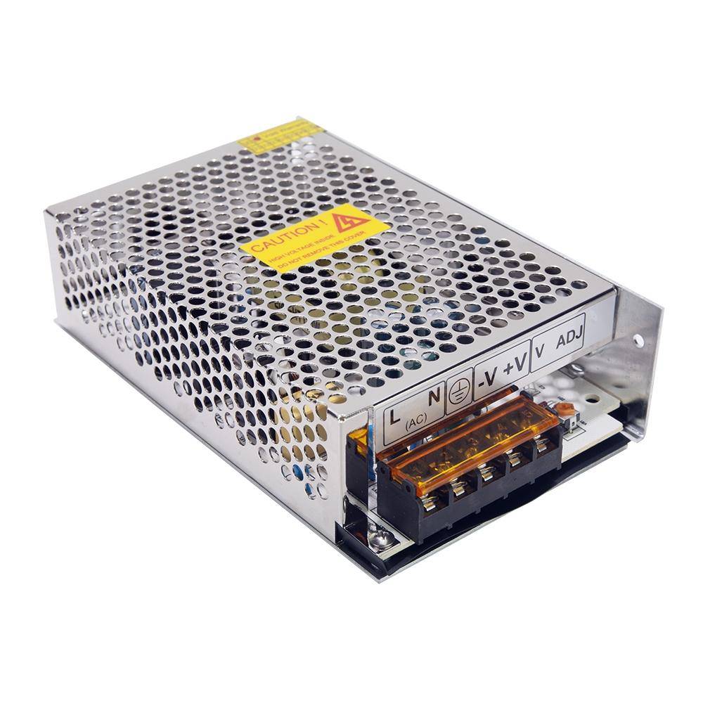 VULTECH ALIMENTATORE METALLICO STABILIZZATO PER TELECAMERE 12V 10A CON TRIMMER VS-MS10A-120W-0