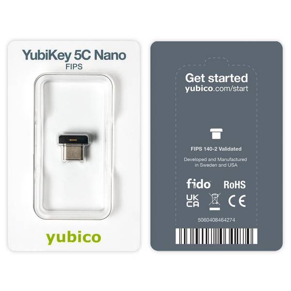 YUBICO YubiKey 5C Nano FIPS - PROMO FINO A ESAURIMENTO SCORTE