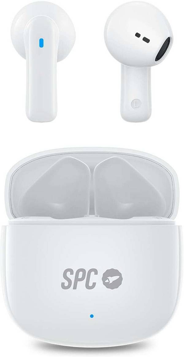 Cuffie SPC True Wireless Zion 2 Play - Autonomia 28 ore - Base di ricarica USB-C - Controllo tramite tasti - Compatibile
