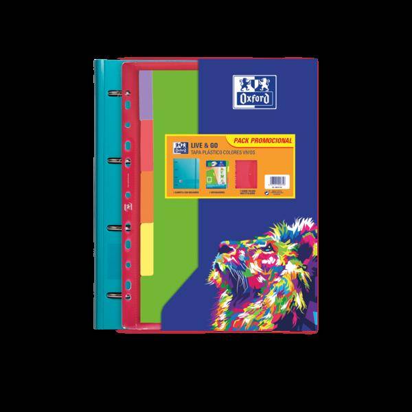 Raccoglitore europeo Oxford Oxfl&G A4+Pp Sb+Sep Viv Sur - Raccoglitore ad anelli europeo - Formato A4+ - Realizzato in p-0