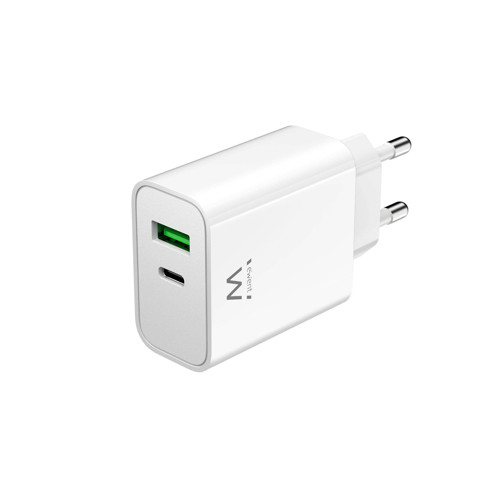 EWENT CARICATORE SPINA USB-C PER SMARTPHONE/TABLET QC3.0 30W EW1325-0