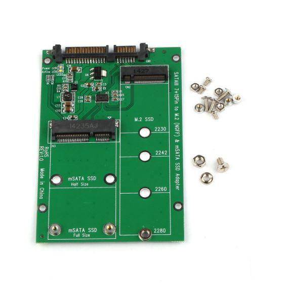 CoreParts MSNX1100 scheda di interfaccia e adattatore Interno M.2 (NGFF M.2 B-Key / mSATA to SATA - Adapter - M.2 up to-0