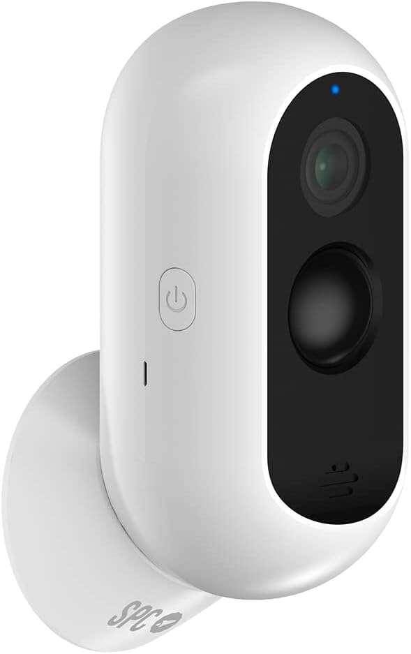 SPC Camara de Seguridad Inalambrica con batteria - 9600 Mah - Wifi - Interno ed esterno - Resistente alla pioggia - Full-0