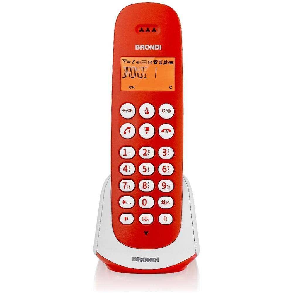 BRONDI TELEFONO CORDLESS ADARA RED/WHITE-0