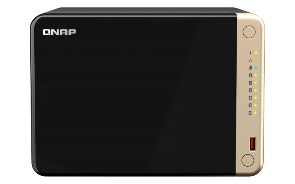 NAS assemblato QNAP Tower TS-664-8G 72TB (6x12TB) con dischi WD Red-0
