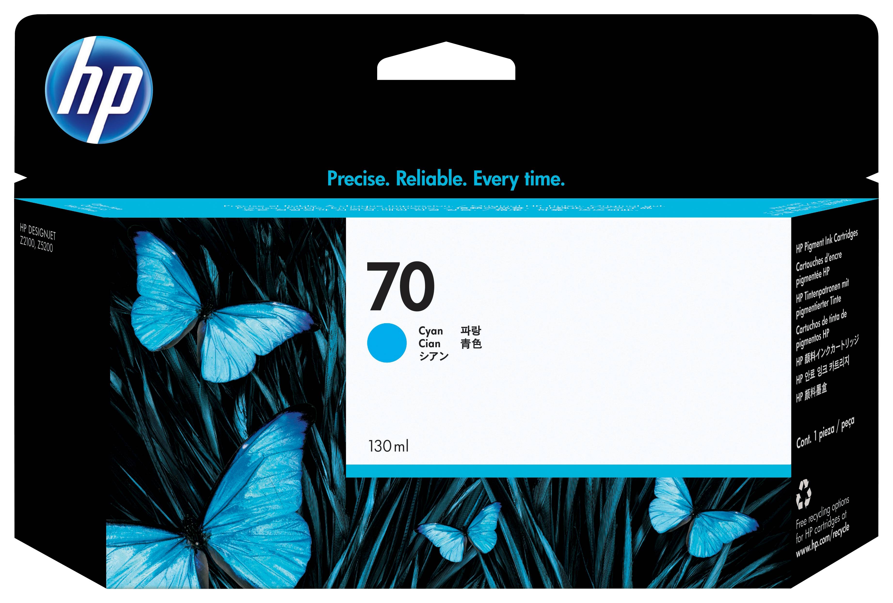 HP Cartuccia inchiostro ciano DesignJet 70 da 130 ml-0