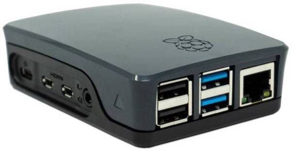Raspberry Pi4B Case nero/grigio