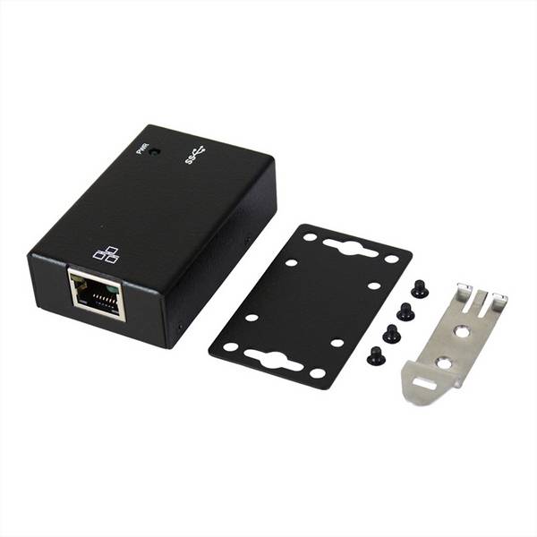 EXSYS EX-1321 Da USB 3.0 a Ethernet 1Gigabit LAN incl. kit per guida Din per 19"