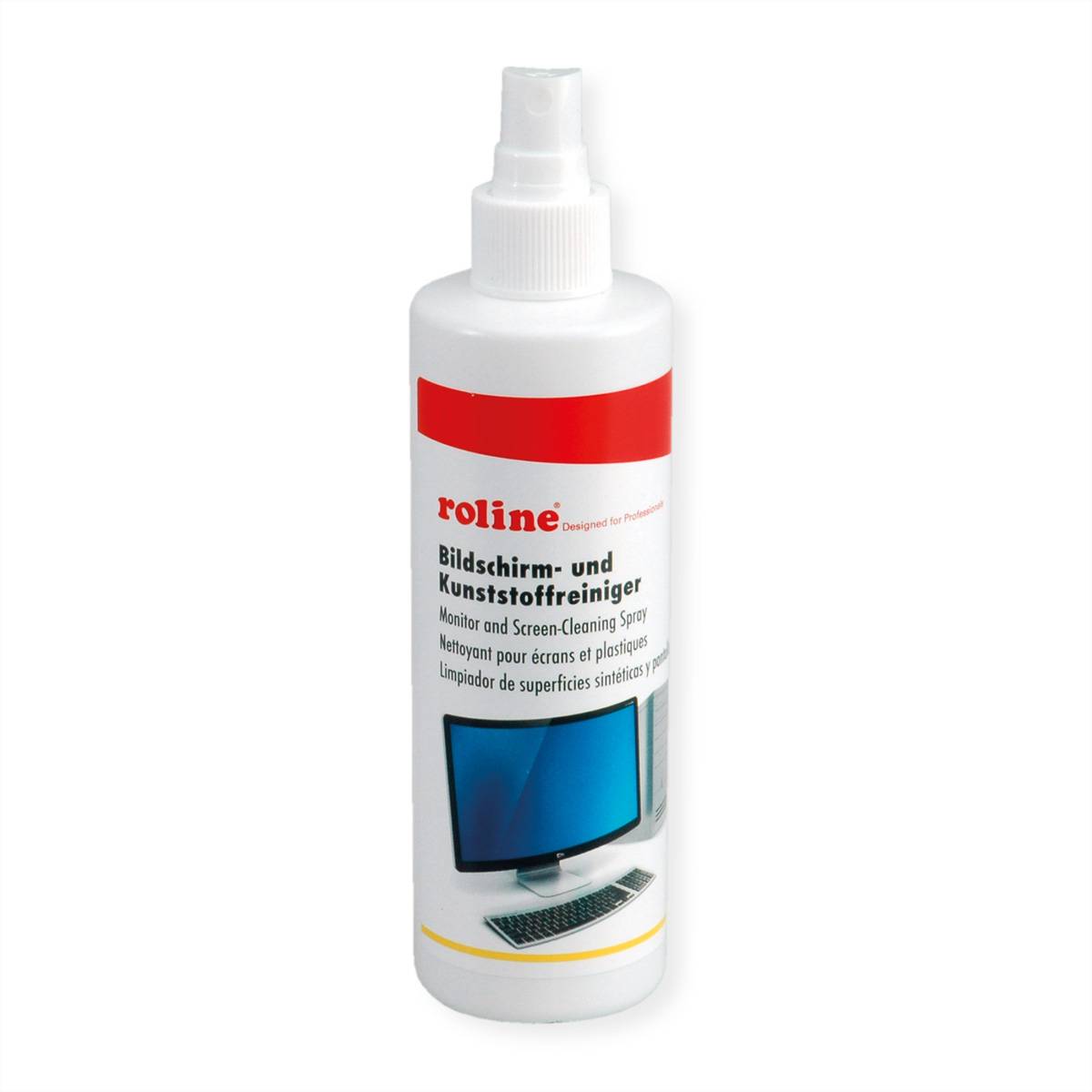 ROLINE Detergente per schermi e plastica, 250 ml-0