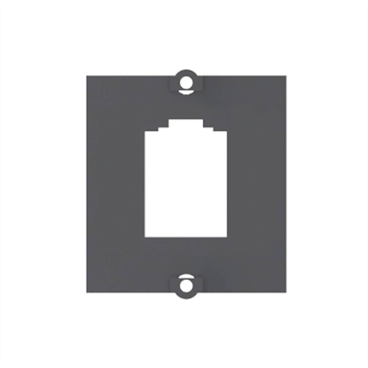 Telaio BACHMANN per 1x METZ CONNECT CAT6, modulo E-DAT-0