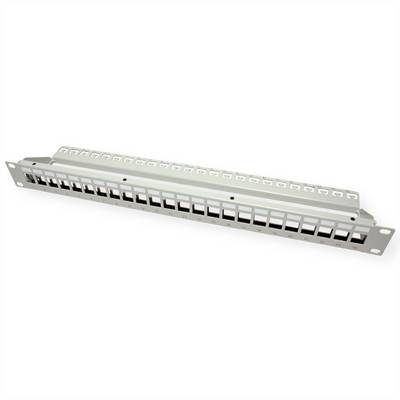 Rack per moduli keystone ROLINE 19", 24P, schermato, grigio-0