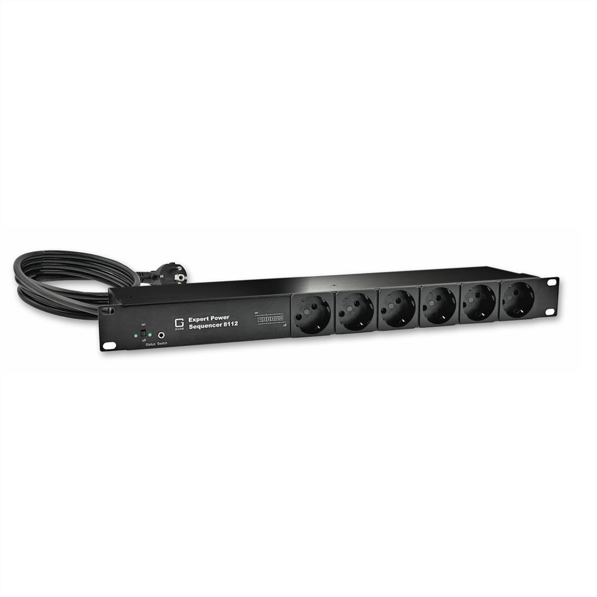 GUDE 8112-4 Expert Power Sequencer 6x contatto di terra con protezione da sovratensione e filtro di rete-0