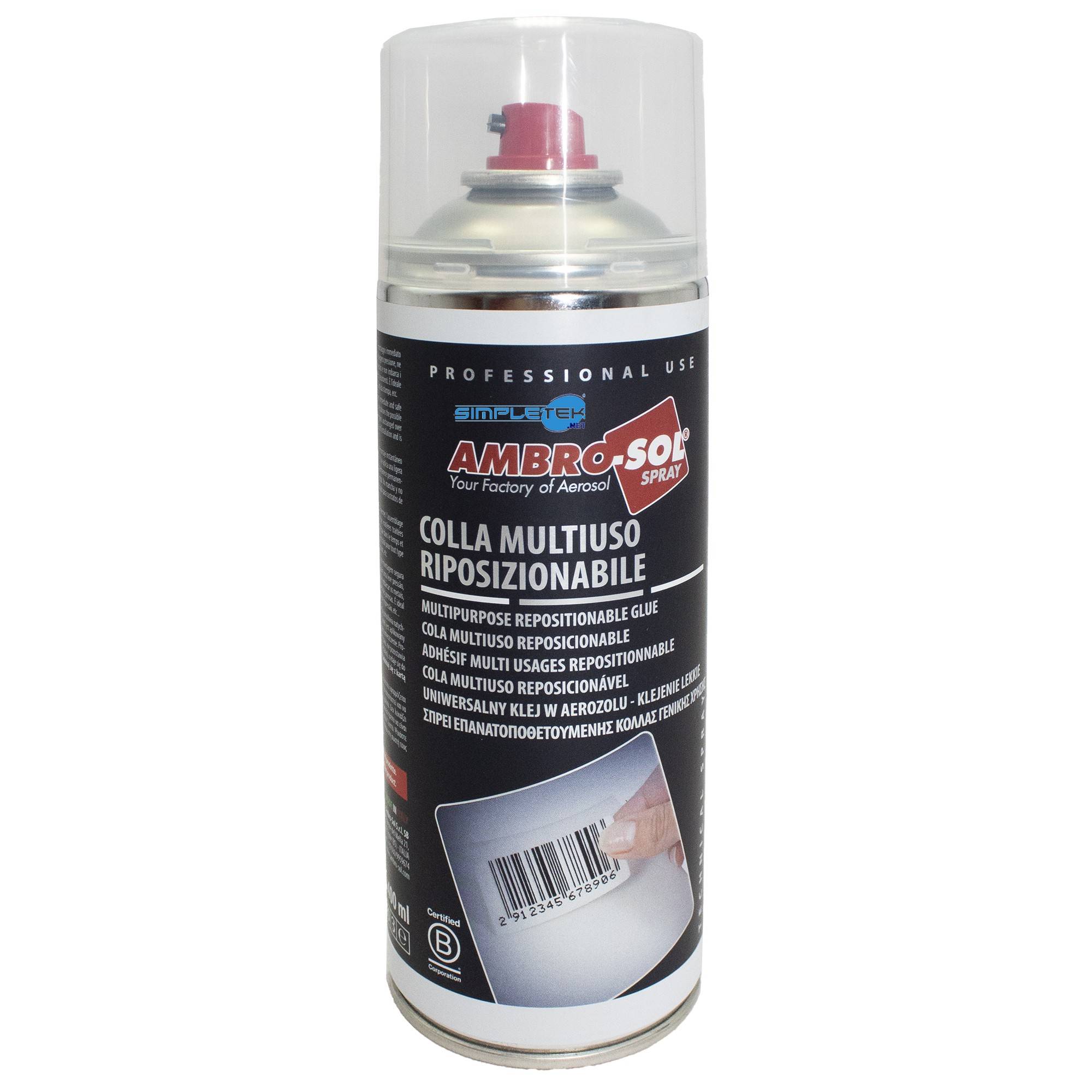 Colla Multiuso Spray Bomboletta Riposizionabile Adesivo Universale Leggero-1