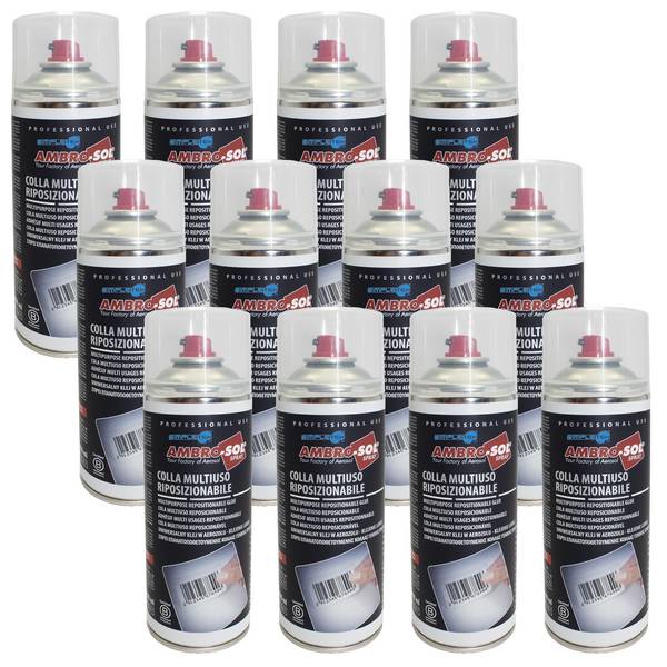 Colla Multiuso Spray Bomboletta Riposizionabile Adesivo Universale Leggero