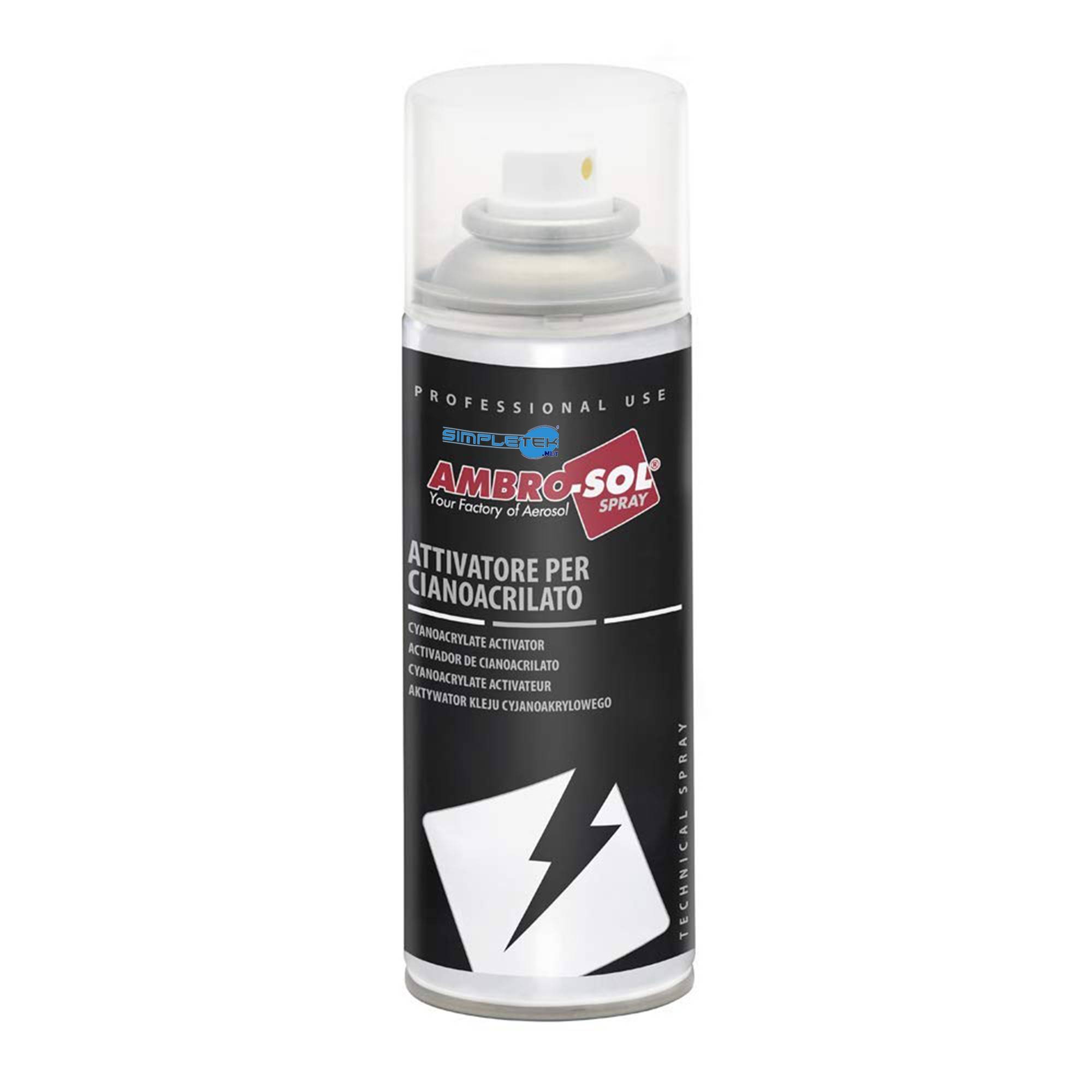 Bomboletta Spray Attivatore Per Cianoacrilato Colle Istantanee Adesivi 200ml-1