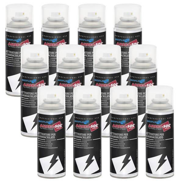 Bomboletta Spray Attivatore Per Cianoacrilato Colle Istantanee Adesivi 200ml