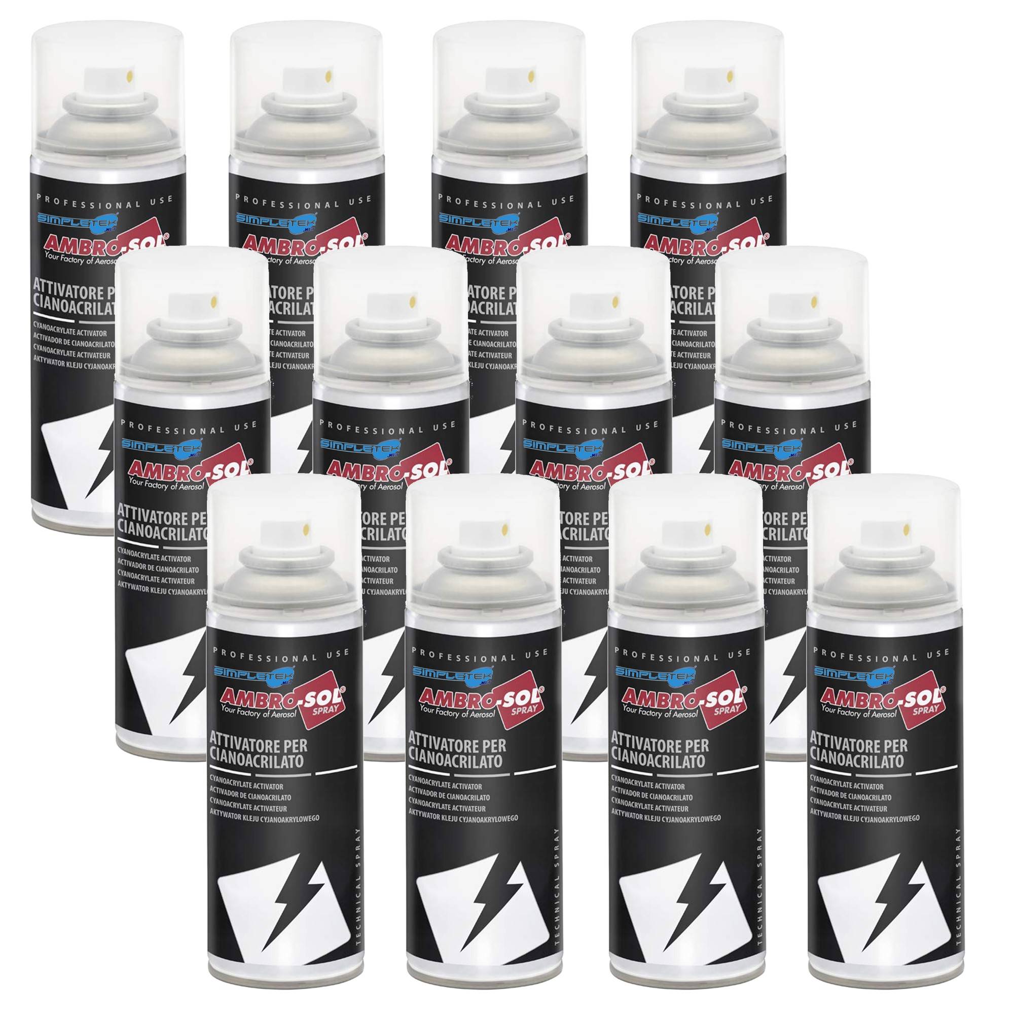 Bomboletta Spray Attivatore Per Cianoacrilato Colle Istantanee Adesivi 200ml-0