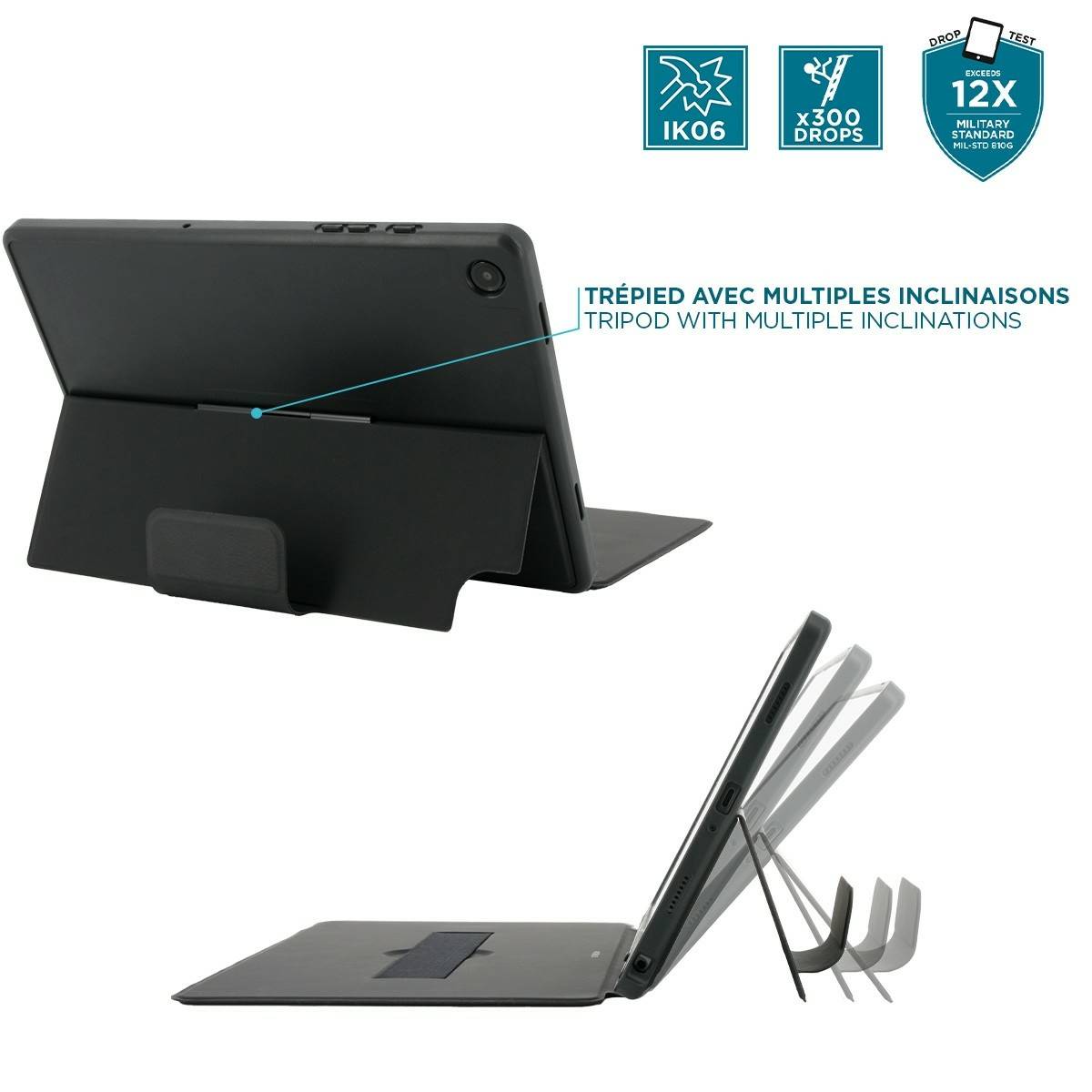 Mobilis 029034 custodia per tablet 27,9 cm [11] Custodia a libro Nero (Mobilis C2 - flipomslag til tablet)-1