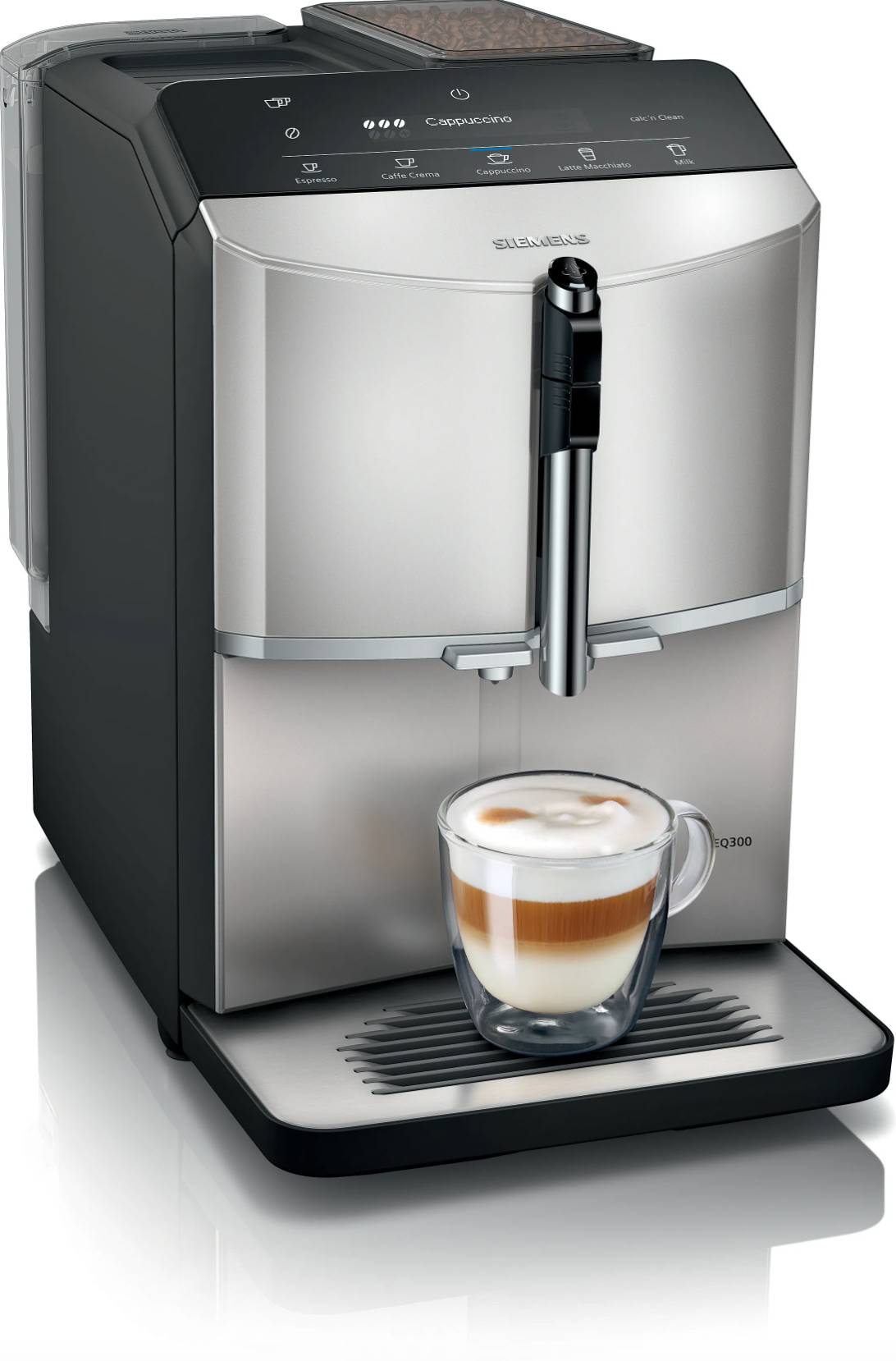 Siemens TF303E07 EQ.300 macchina da caffÃƒÂ¨ completamente automatica argento/nero-0
