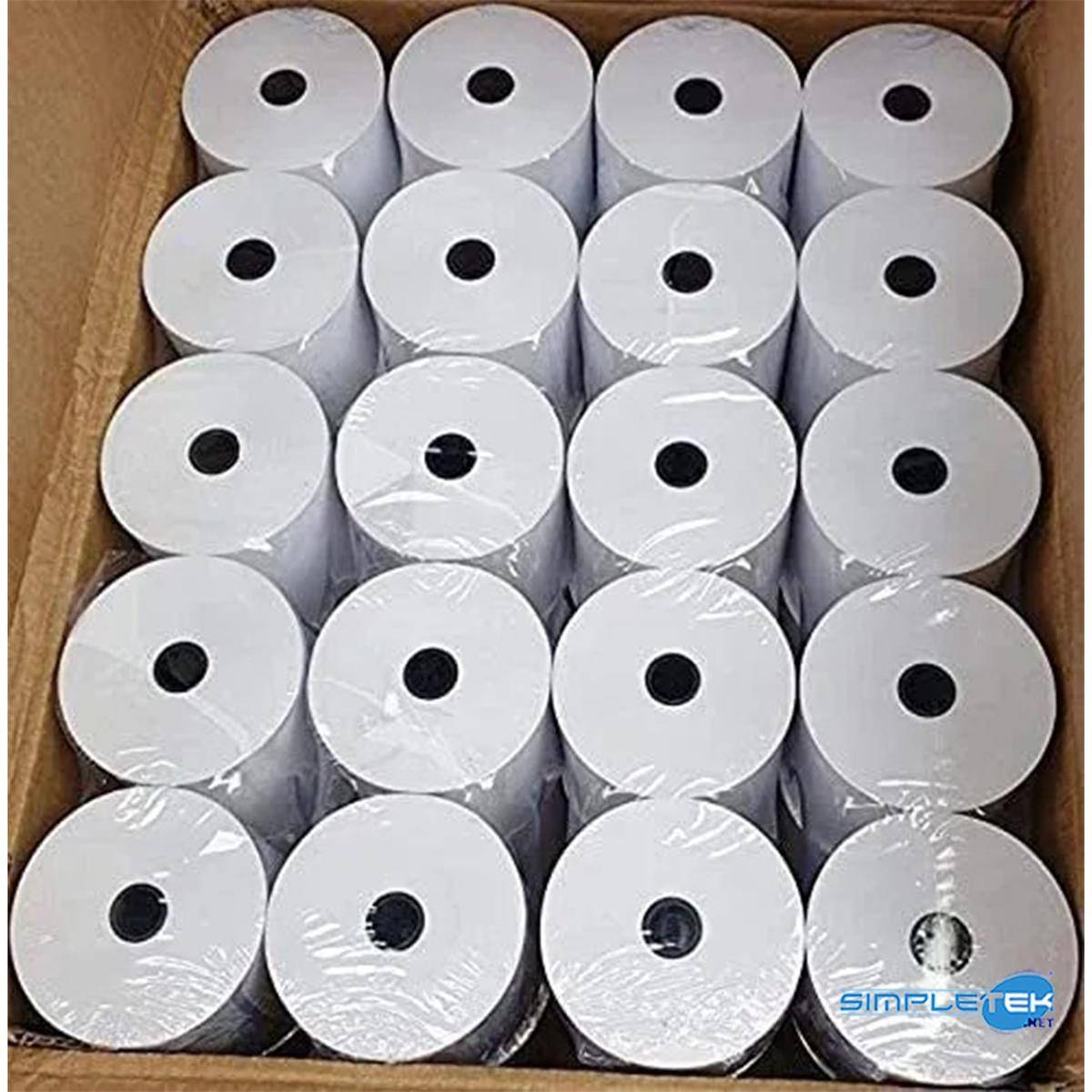 20 X Rotolo Carta Termica Per Registratore Di Cassa Pos Omologata 57mm X 40mm-2
