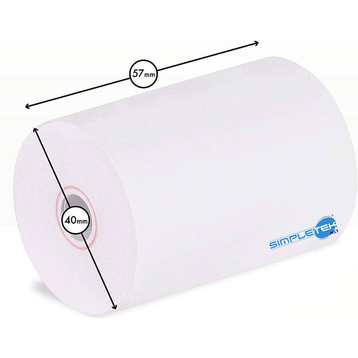 20 X Rotolo Carta Termica Per Registratore Di Cassa Pos Omologata 57mm X 40mm-4