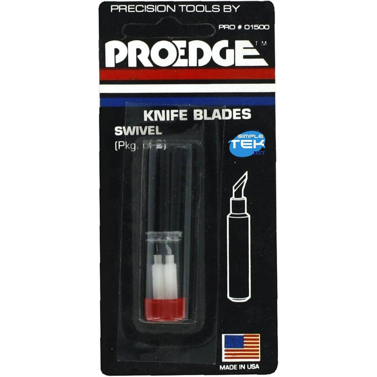 2 X Lame A Punta Curva Coltelli Girevoli Proedge Knife Blades Swivel Pro 01500-0