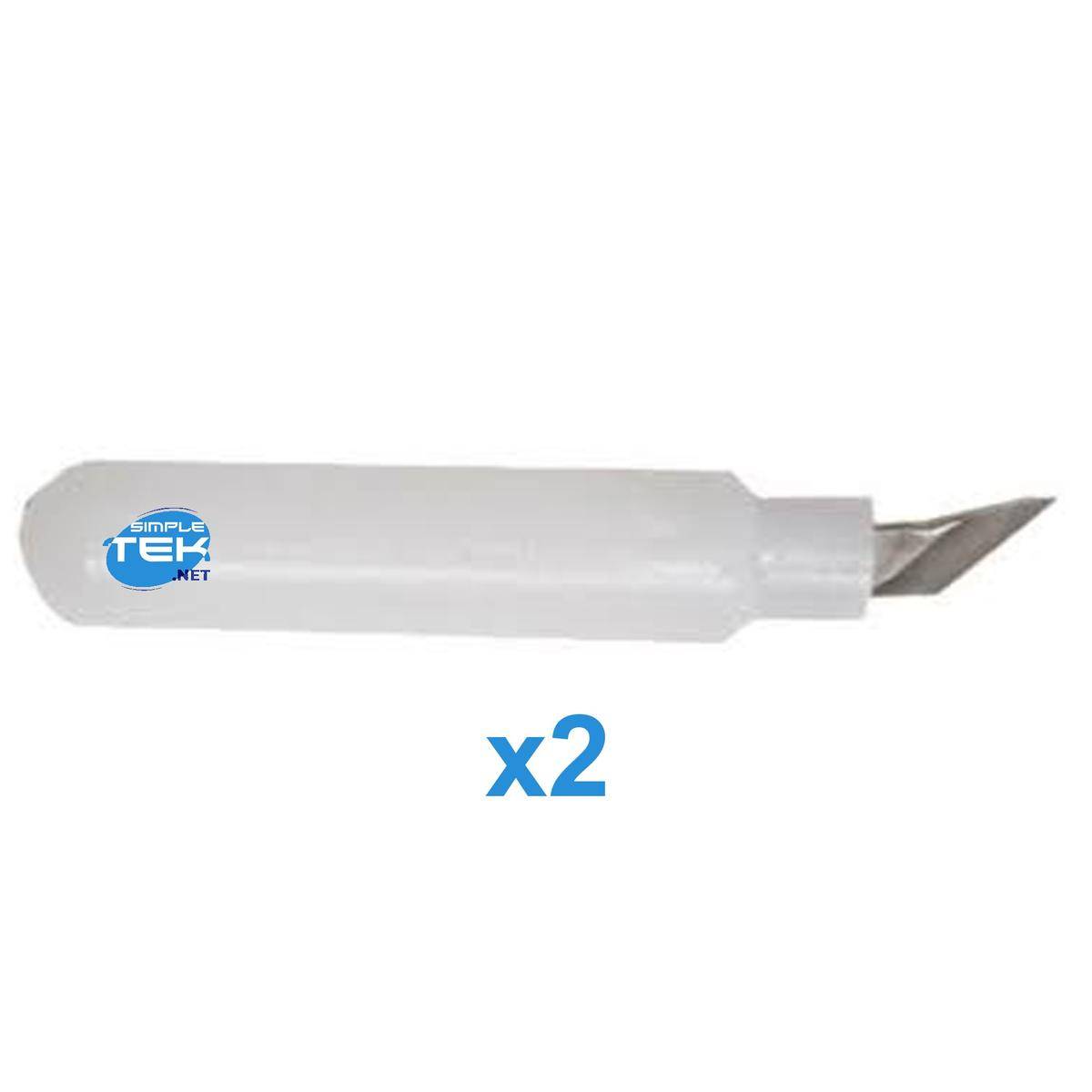 2 X Lame A Punta Curva Coltelli Girevoli Proedge Knife Blades Swivel Pro 01500-2
