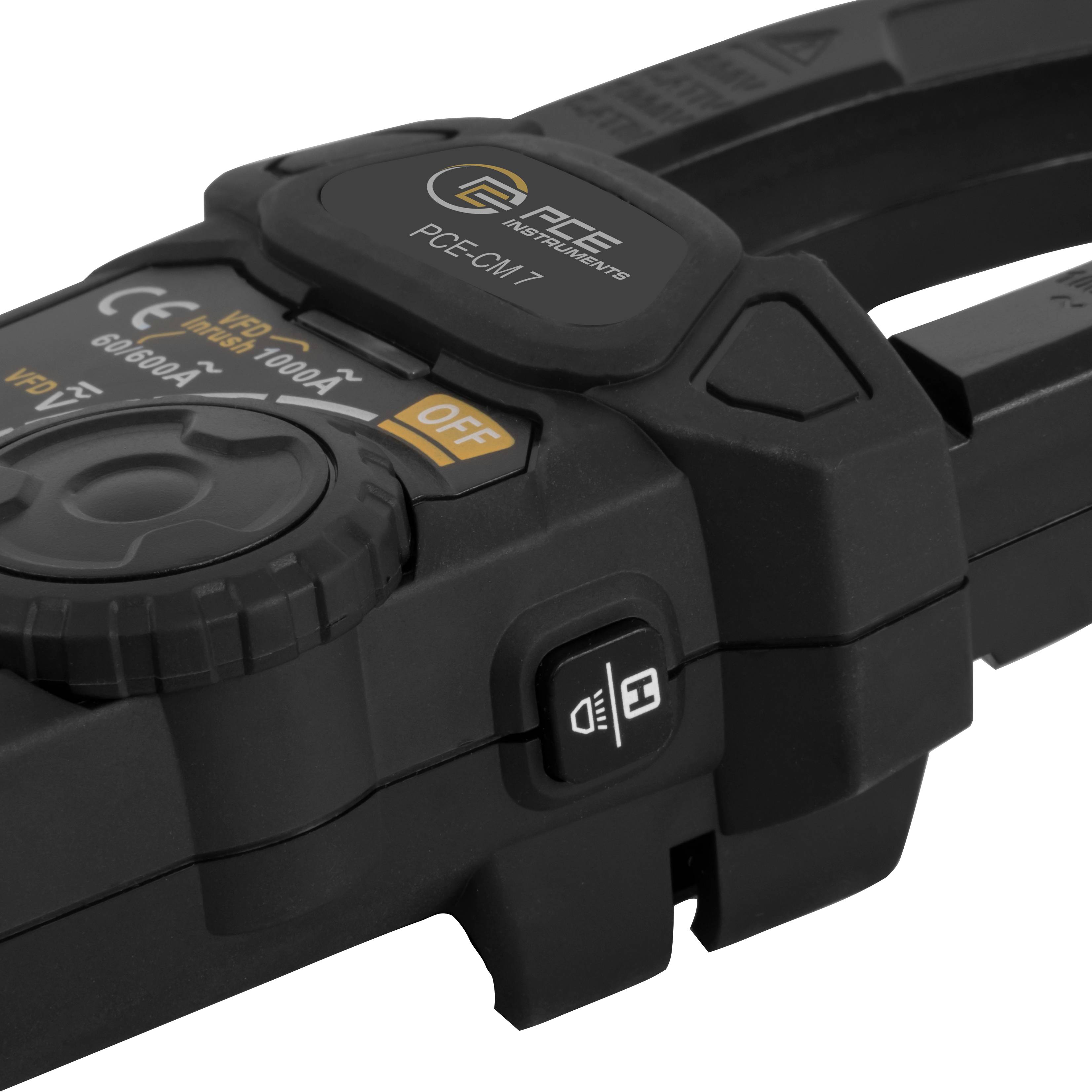 PCE Instruments PCE-CM 7 Multimetro portatile digitale Data logger CAT III 1000 V Display (Counts): 6000-3