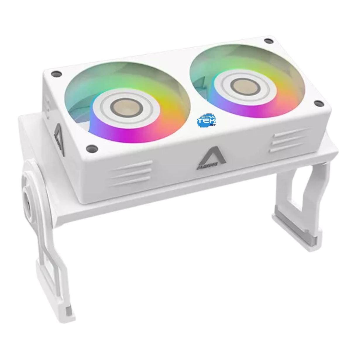 Dissipatore Bianco Rgb Per Memorie Banchi Moduli Ram Ddr3 Ddr4 Ddr5 Dimm Ventole-0
