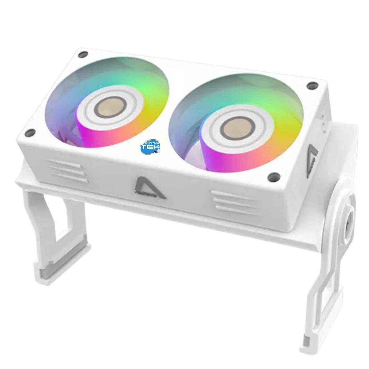 Dissipatore Bianco Rgb Per Memorie Banchi Moduli Ram Ddr3 Ddr4 Ddr5 Dimm Ventole-1