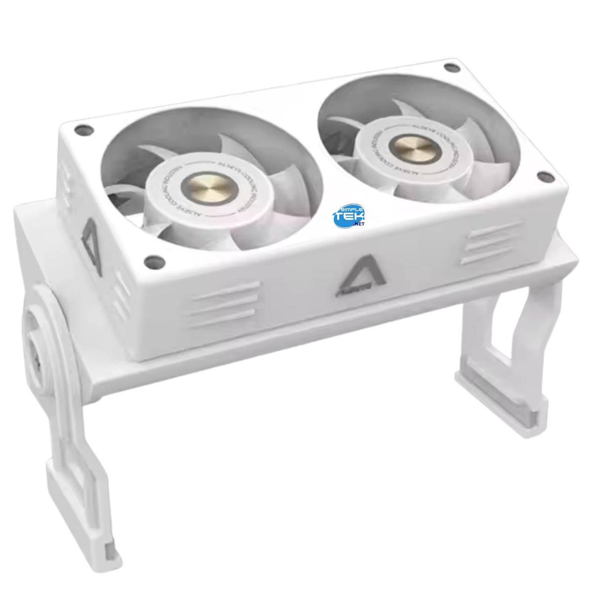 Dissipatore Bianco Rgb Per Memorie Banchi Moduli Ram Ddr3 Ddr4 Ddr5 Dimm Ventole-3