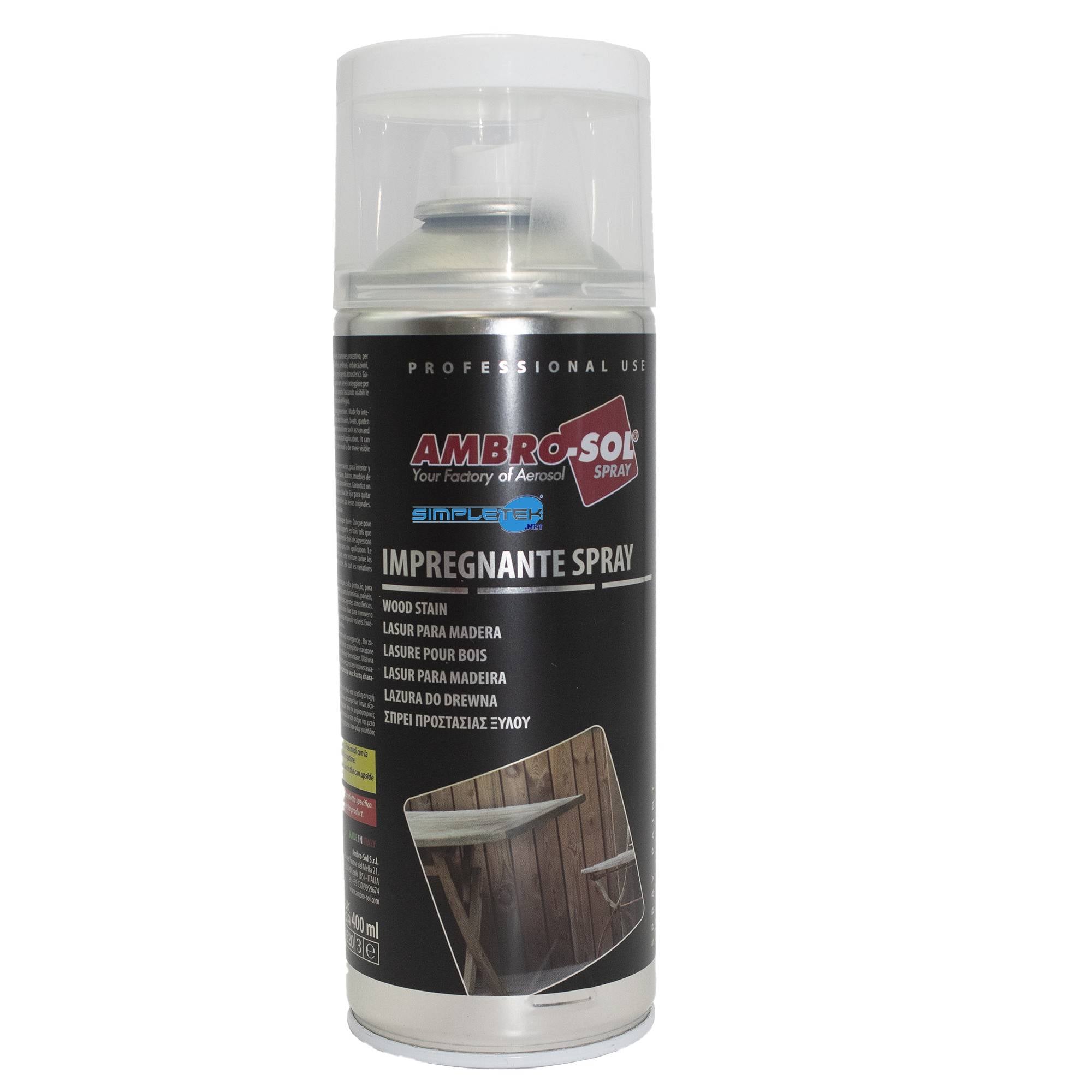 Impregnante Spray Per Legno Bianco Protettivo Infissi Pergole Barche 400ml-0