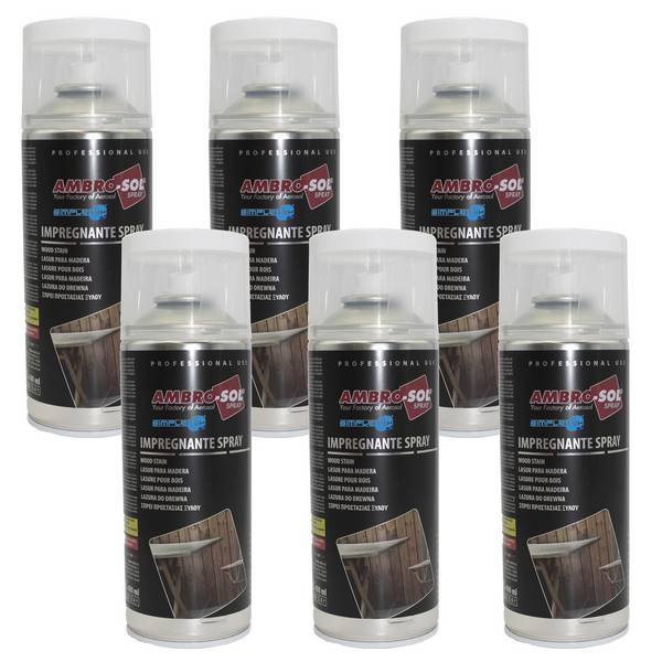 Impregnante Spray Per Legno Bianco Protettivo Infissi Pergole Barche 400ml