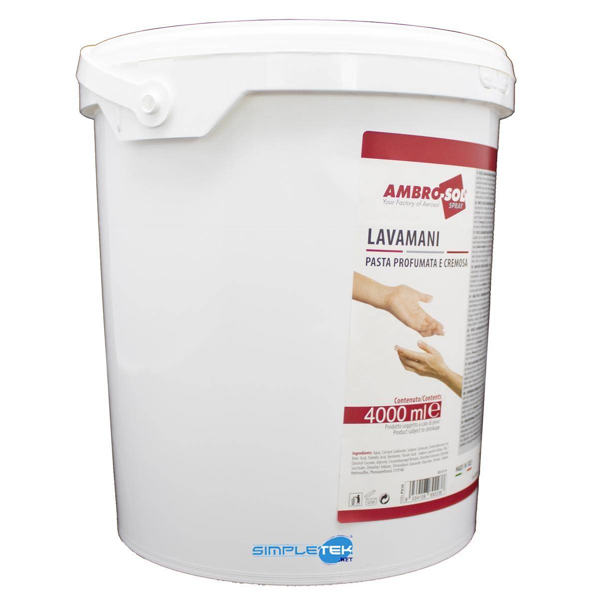 Pasta Lavamani Cremosa Sapone Disinfettante 4lt 4 Litri Detergente Profumata-1