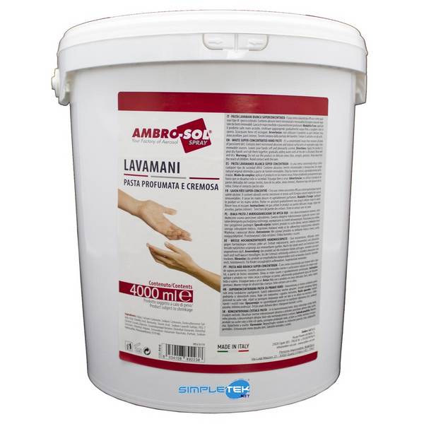 Pasta Lavamani Cremosa Sapone Disinfettante 4lt 4 Litri Detergente Profumata