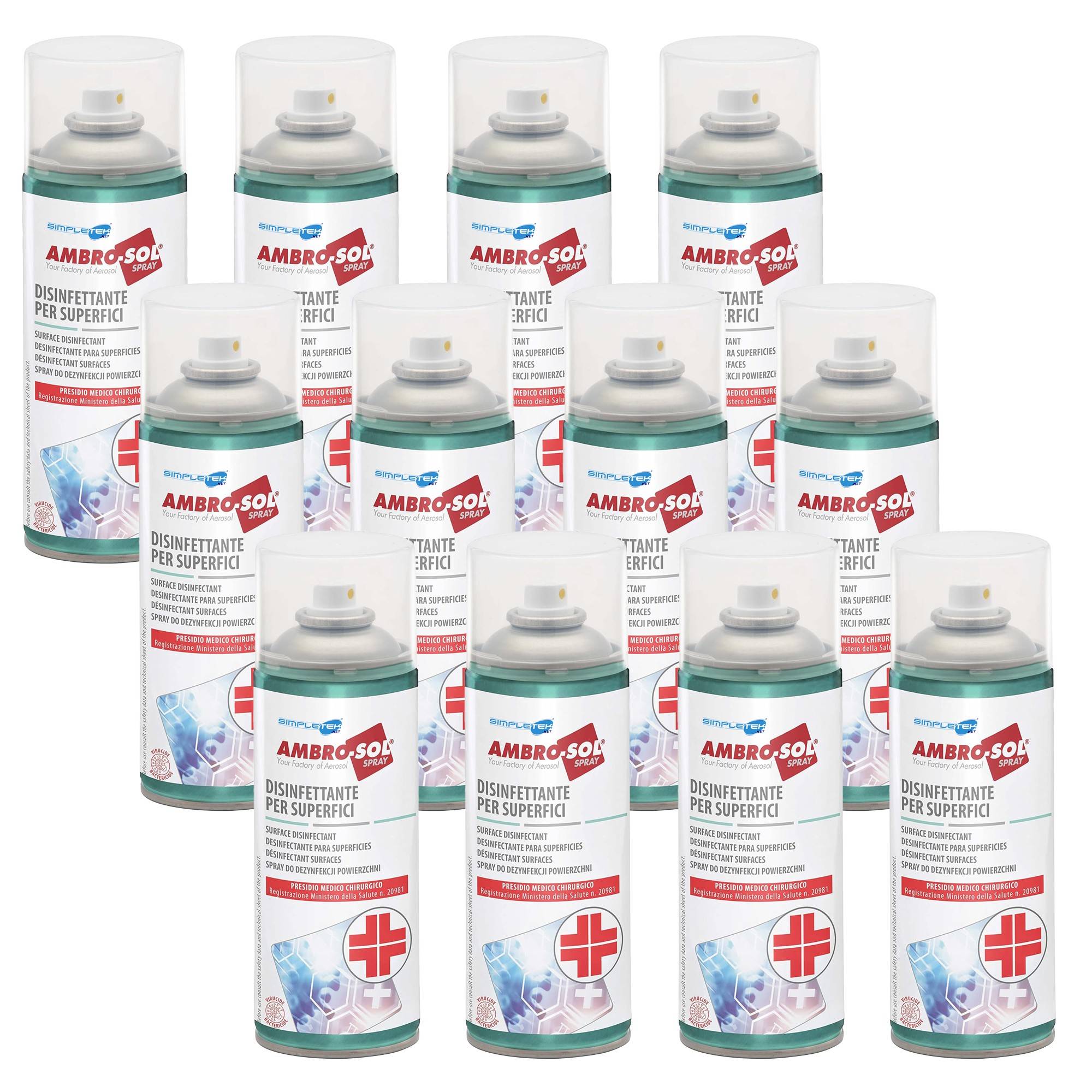 Bomboletta Spray Disinfettante Per Superfici Antibatterico Pmc Presidio Medico-0