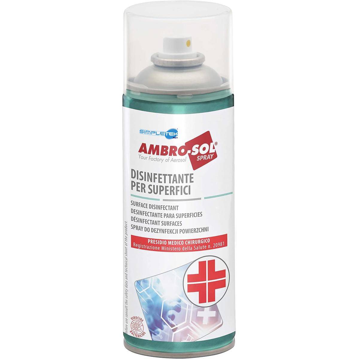 Bomboletta Spray Disinfettante Per Superfici Antibatterico Pmc Presidio Medico-2